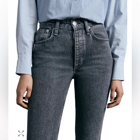 NWT Rag And Bone Nina High Rise Ankle Slim Straight Cigarette Jeans in Colby